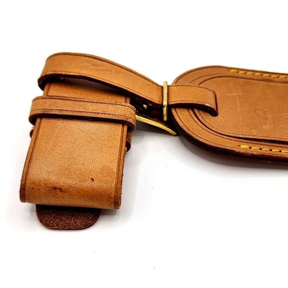 LOUIS VUITTON VACHETTA LUGGAGE TAG AND POIGNET100% AUTHENTIC - Picture 4 of 11